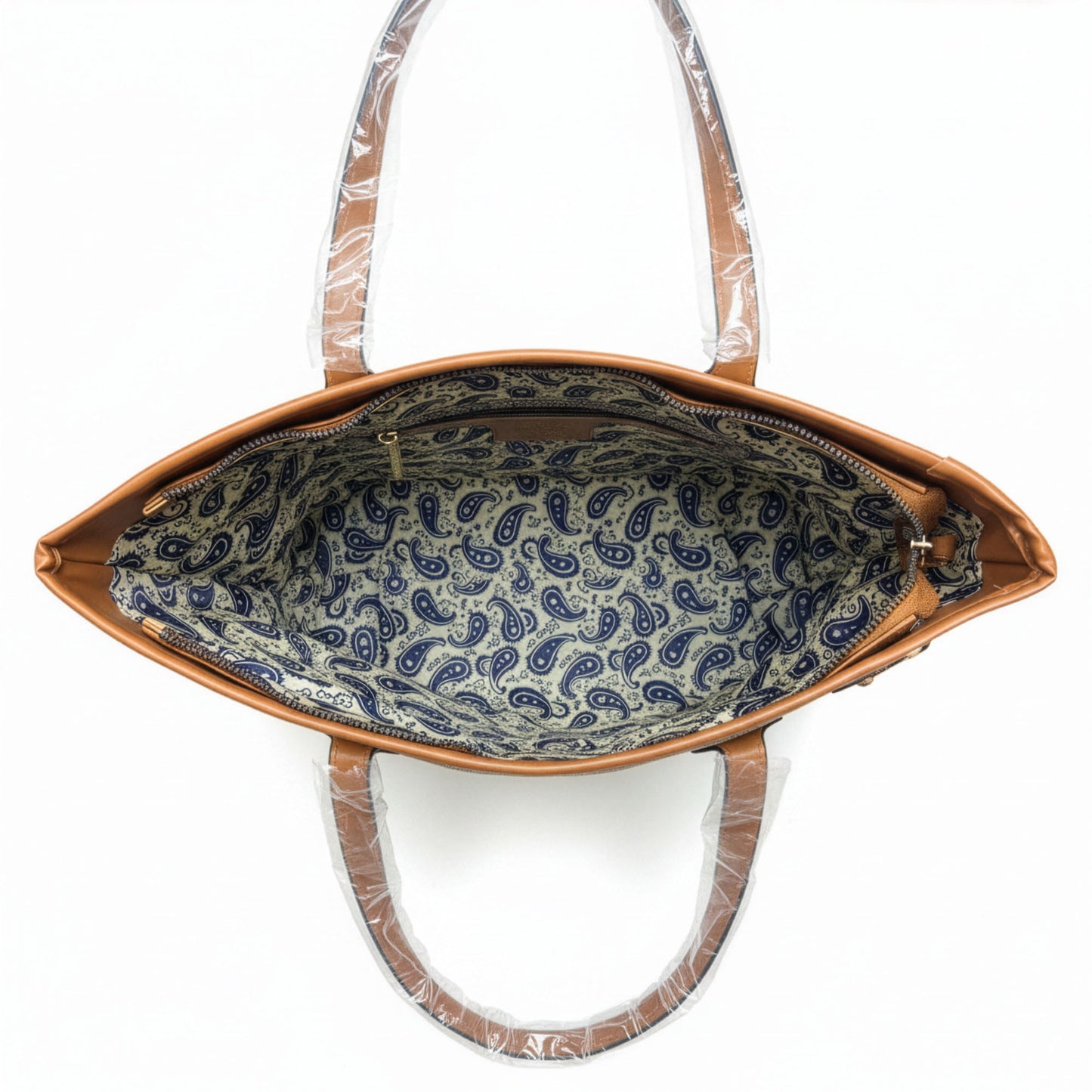 Sac Firenze Camel macro détail rivet doré et attache anse cuir camel | Beauty Store Maroc