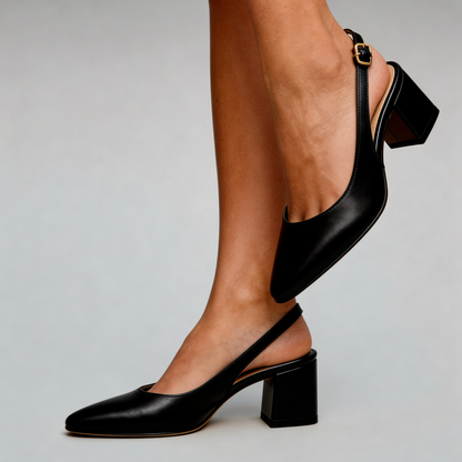 Dolce — Escarpin Slingback Noir Intense